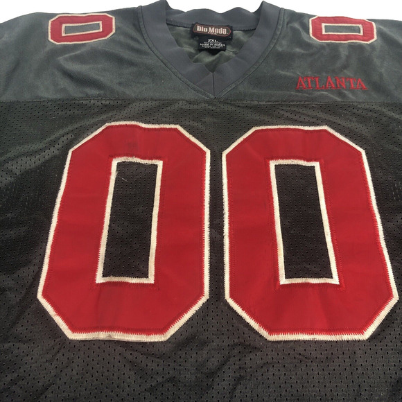Atlanta Jersey Men's 2XL AOP Shirt Vintage 1990s Gray Red 00 Dio Moda USA Sports - Picture 4 of 16